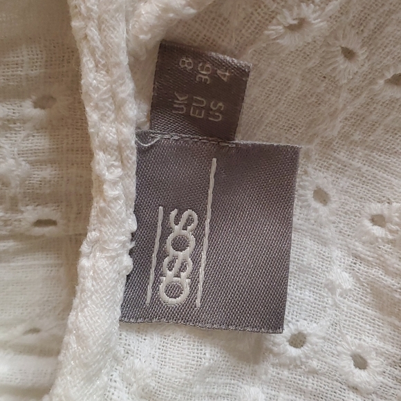 ASOS White Eyelet Ruffle Top - Picture 8 of 13